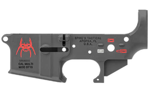 Parts Spikes Tactical STLS019 SPIKES STRIPPED LOWER (SPIDER)